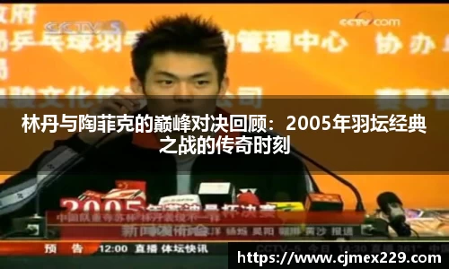 林丹与陶菲克的巅峰对决回顾：2005年羽坛经典之战的传奇时刻